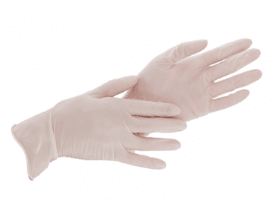 F. Bosch Latex Gloves White Powdered - MEDWHOLESALE