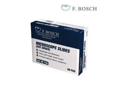 F. Bosch Microscope slides (cut edges) - MEDWHOLESALE