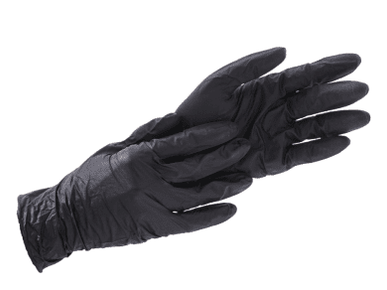 F. Bosch Vinyl Gloves Black Powder - Free - MEDWHOLESALE