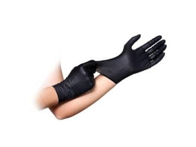 Filoskin Extra Strong Nitrile Gloves Black Powder - Free - MEDWHOLESALE