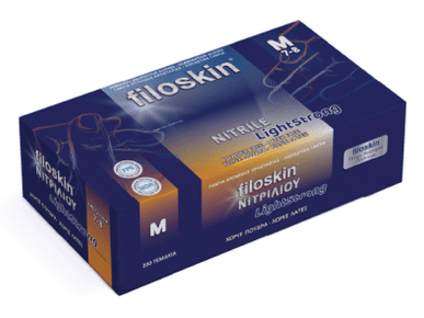 Filoskin LightStrong Nitrile Gloves Powder - Free - MEDWHOLESALE
