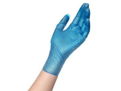Filoskin Vinyl Gloves Blue Powder - Free - MEDWHOLESALE
