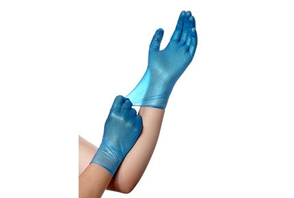 Filoskin Vinyl Gloves Blue Powdered