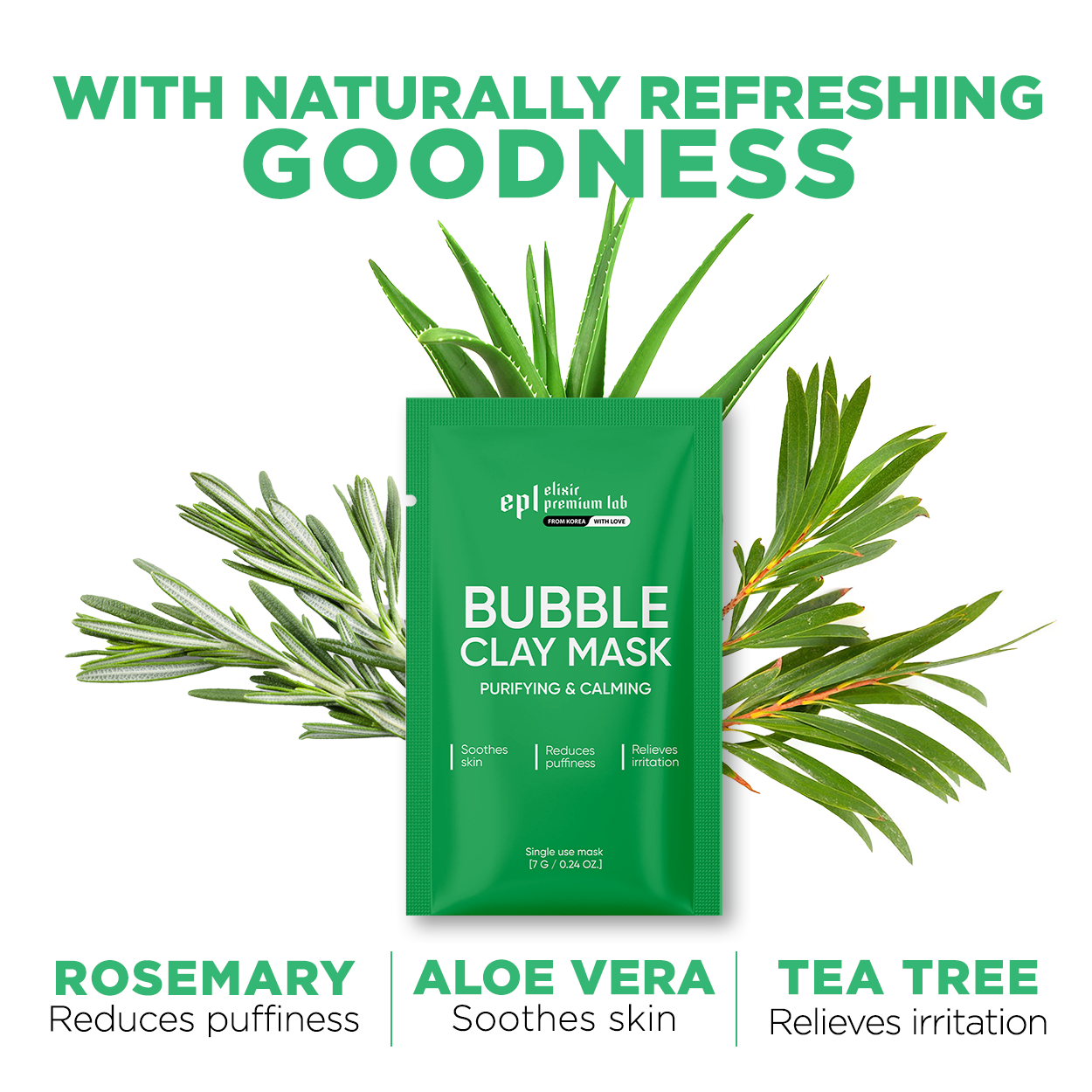 Carbonated Bubble Clay Mask, 7 pack