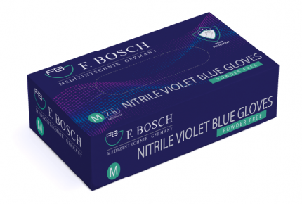 F. Bosch Violet Blue Nitrile Gloves Powder-Free
