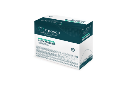 F.Bosch Latex Gloves Surgical Sterile White With Powder