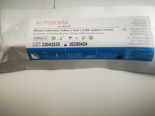 BLOOD COLLECTION PRP TUBES 50 PIECES IN BOX