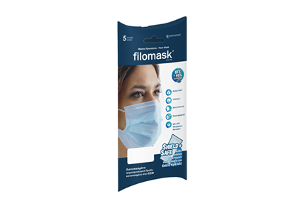 New Filomask 3ply Blue Facemask