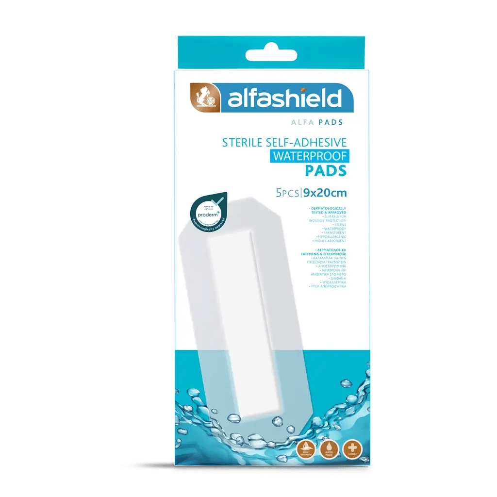 Alfashield / ALFA PADS Sterile Self - adhesive Pads Water - proof - MEDWHOLESALE