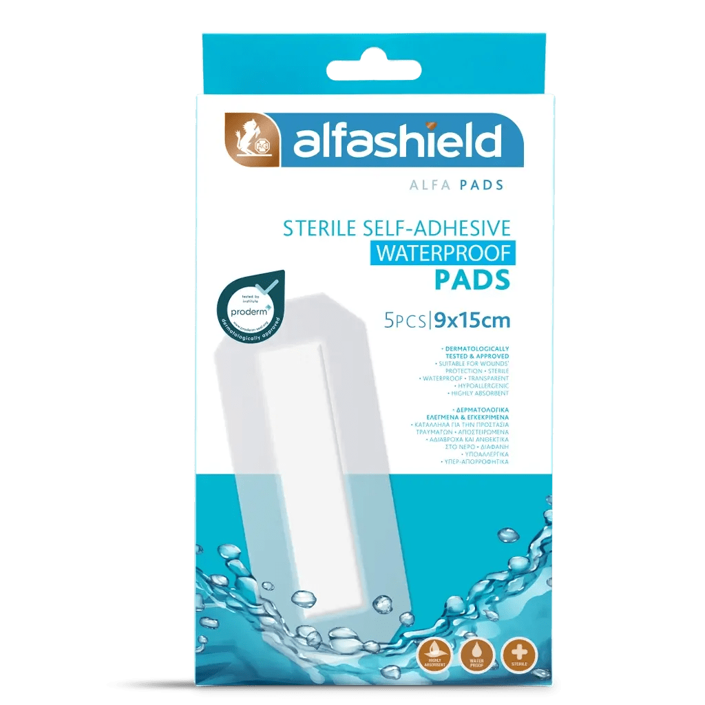 Alfashield / ALFA PADS Sterile Self - adhesive Pads Water - proof - MEDWHOLESALE