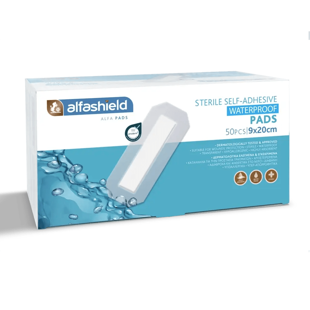 Alfashield / ALFA PADS Sterile Self - adhesive Pads Water - proof - MEDWHOLESALE