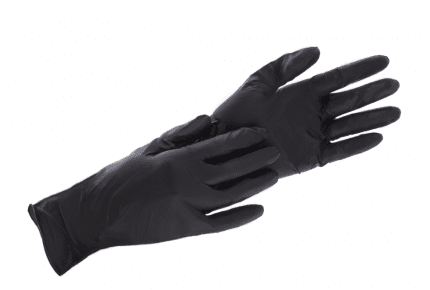 F. Bosch Extra Strong Nitrile Gloves Black Powder - Free - MEDWHOLESALE