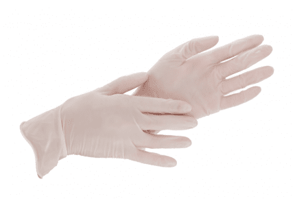 F. Bosch Latex Gloves White Powdered - MEDWHOLESALE