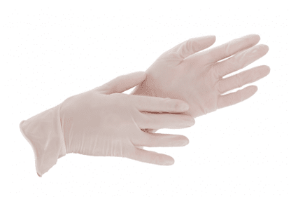 F. Bosch Latex Gloves White Powdered - MEDWHOLESALE