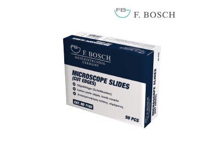 F. Bosch Microscope slides (cut edges) - MEDWHOLESALE