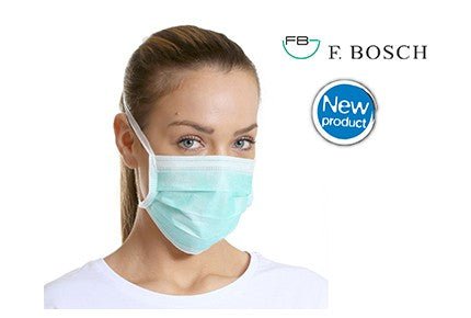 F. Bosch Non - woven Facemask with ties - MEDWHOLESALE