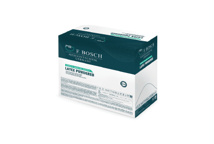 F.Bosch Latex Gloves Surgical Sterile White With Powder - MEDWHOLESALE