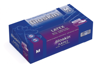 Filoskin Latex Gloves White Powder - Free - MEDWHOLESALE
