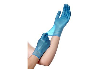 Filoskin Vinyl Gloves Blue Powder - Free - MEDWHOLESALE
