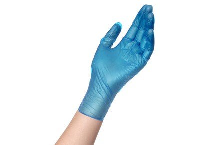 Filoskin Vinyl Gloves Blue Powder - Free - MEDWHOLESALE