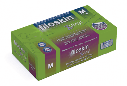 Filoskin XVinyl Vinyl - Nitrile Gloves Blue Powder - Free - MEDWHOLESALE