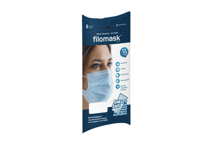 New Filomask 3ply Blue Facemask - MEDWHOLESALE