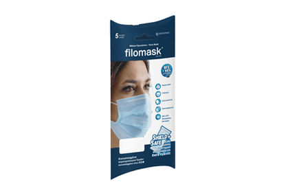 New Filomask 3ply Blue Facemask - MEDWHOLESALE