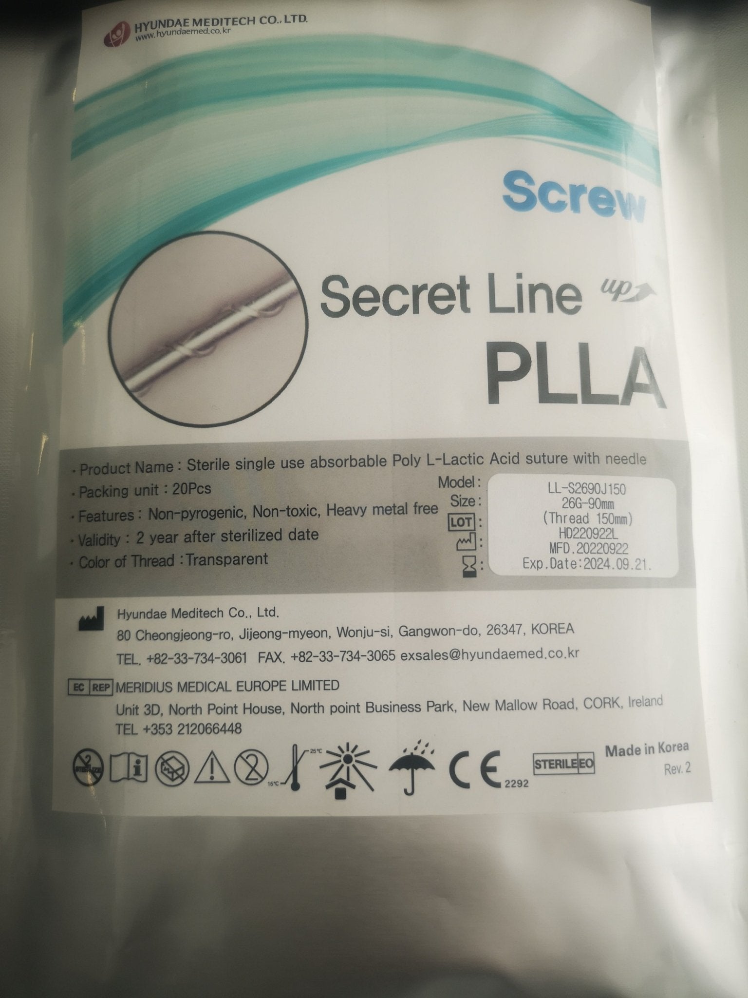 THREADS SCREW PLLA 26G - 38MM/TH - 50MM - MEDWHOLESALE